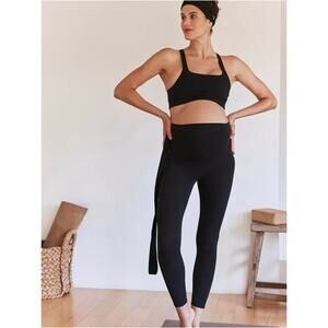 NWT Free People Movement x Hatch Never Better Maternity Leggings Black Size M